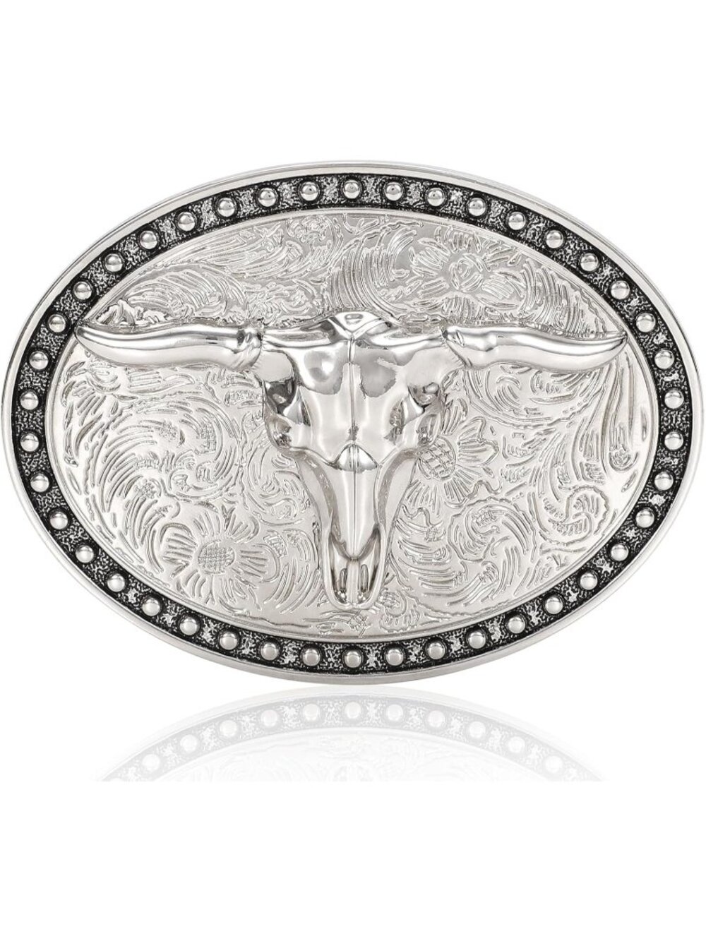 Women 06-bright Silver Western Cowboy Rodeo Replacement Buckle Belt